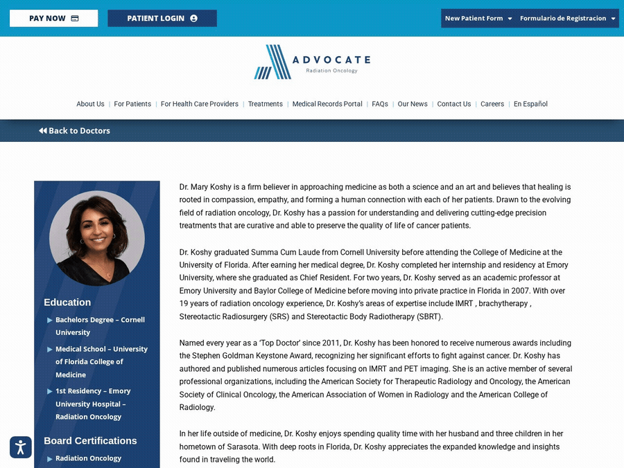 Dr. Mary Koshy