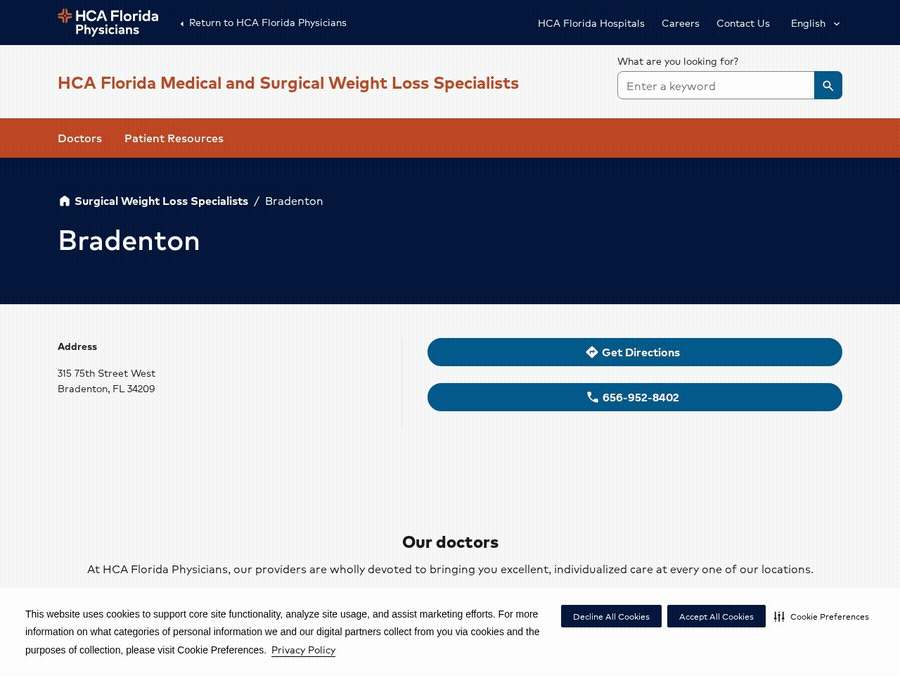 HCA Florida Surgical Weight Loss Specialists - Bradenton
